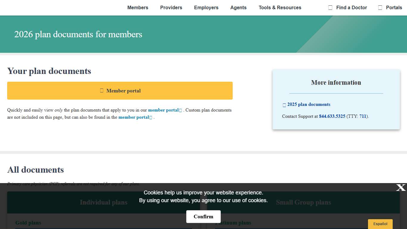 2026 Plan Documents Baylor Scott & White Health Plan